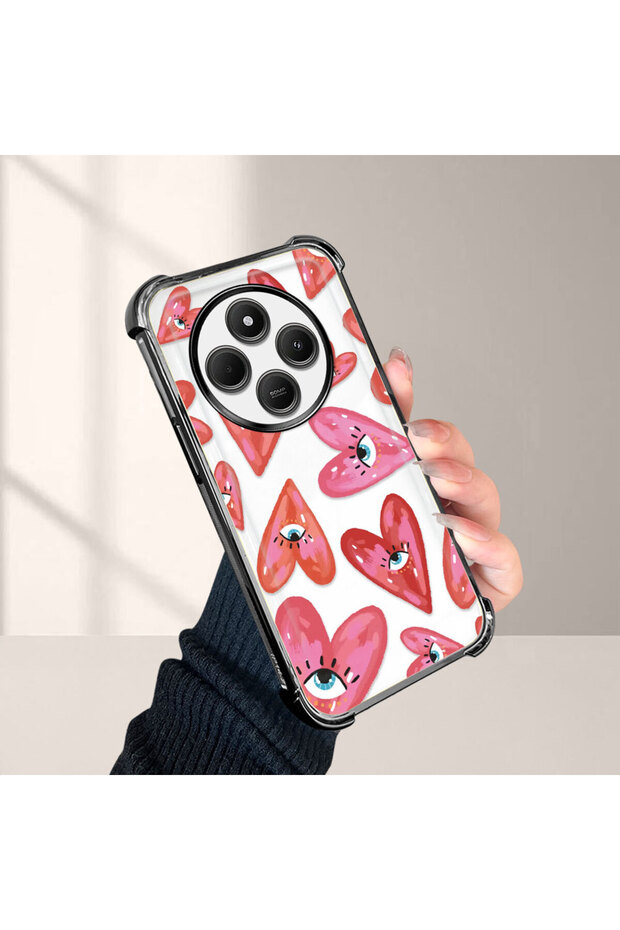 حافظة حماية من السيليكون الشفاف المتوافقة مع هاتف Xiaomi Redmi A4 بنمط العين الشريرة - 4