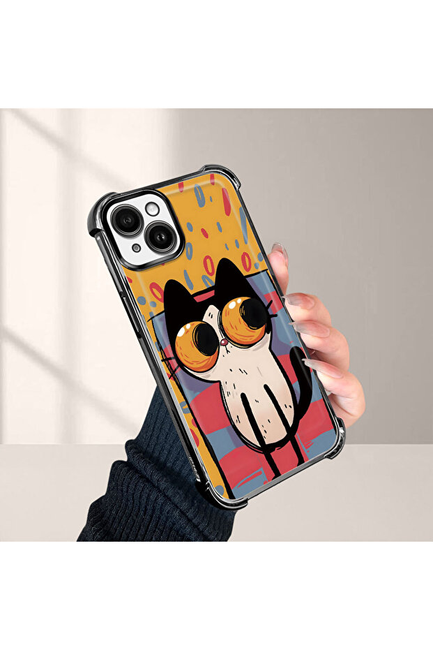 حافظة واقية من السيليكون الشفاف المتوافقة مع هاتف iPhone 14 Plus بأنماط القطط الصغيرة - 4