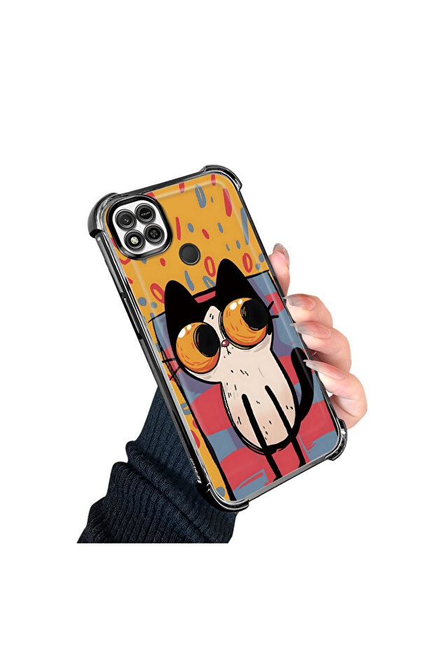 حافظة حماية من السيليكون الشفاف المتوافقة مع هاتف Xiaomi Redmi 9C بأنماط القطط الصغيرة - 3