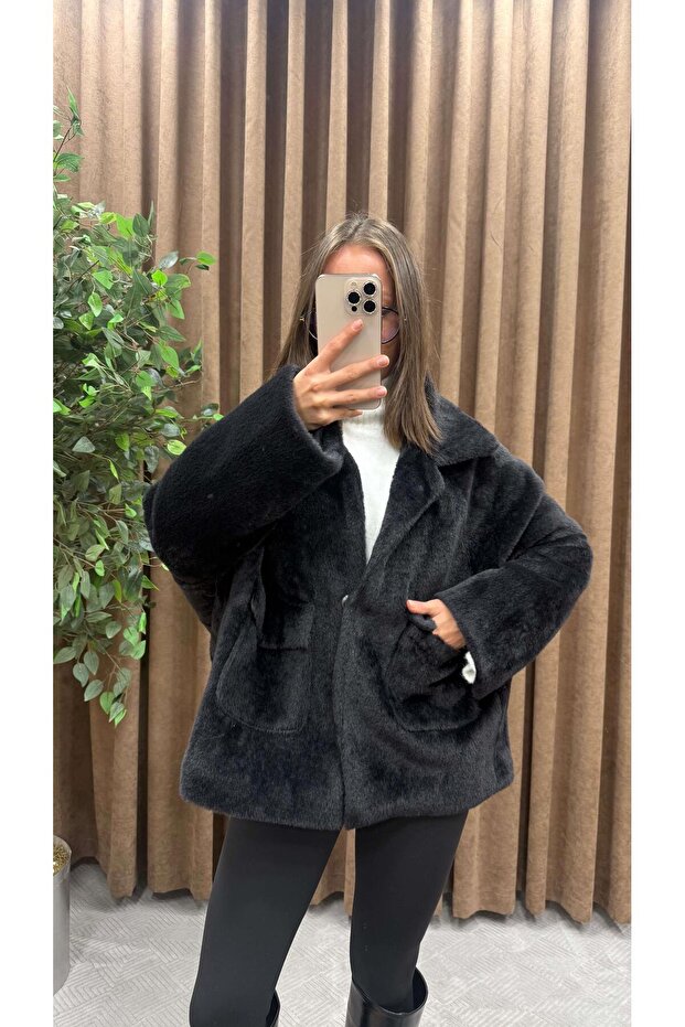 SİYAH KISA KABAN - 3