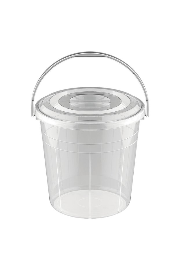 Transparent Bucket With Lid 15Litre