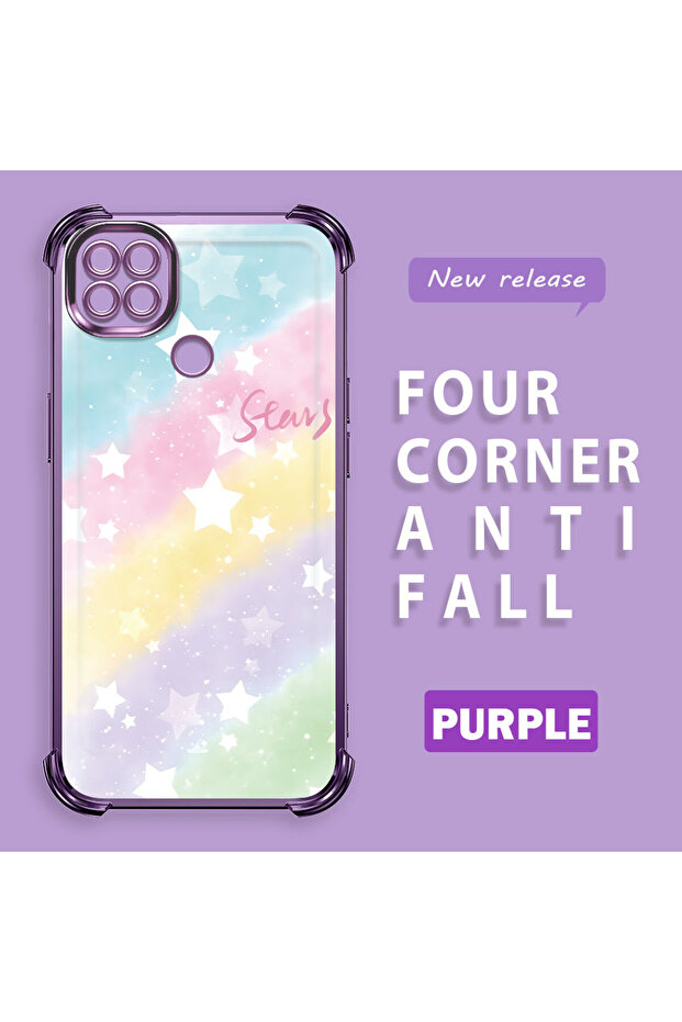 حافظة حماية من السيليكون الشفاف المتوافقة مع Xiaomi Redmi 9C بأنماط قوس قزح - 2