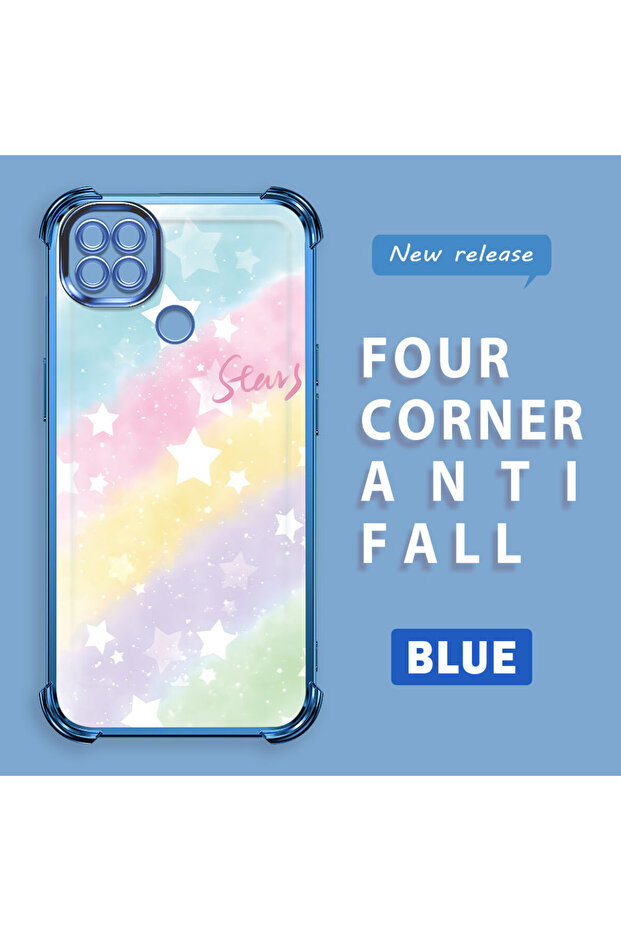 حافظة حماية من السيليكون الشفاف المتوافقة مع Xiaomi Redmi 10A بأنماط قوس قزح - 2