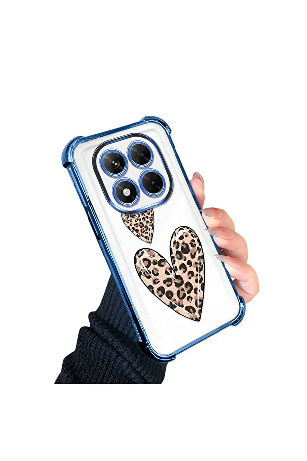 حافظة حماية من السيليكون الشفاف المتوافقة مع هاتف Xiaomi Redmi Note 14 Pro 4G بأنماط الفهد - 3