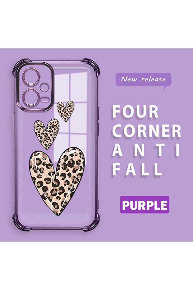 حافظة حماية من السيليكون الشفاف المتوافقة مع هاتف Xiaomi Redmi Note 12 5G، بأنماط الفهد - 2