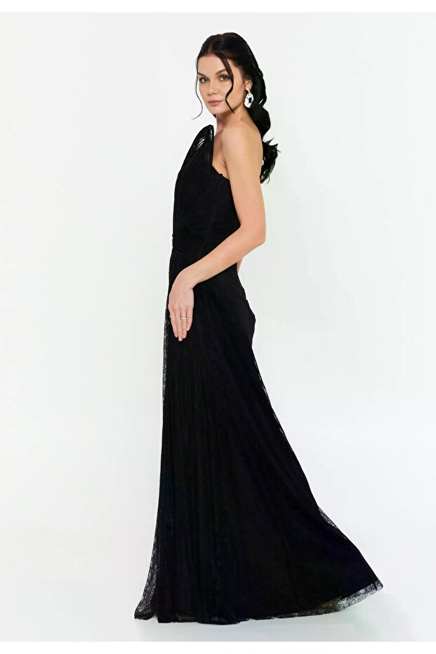 6144DAN DANTEL ELBİSE - 3