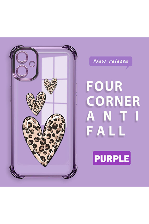 حافظة حماية من السيليكون الشفاف المتوافقة مع هاتف Samsung Galaxy A06 بأنماط الفهد - 2