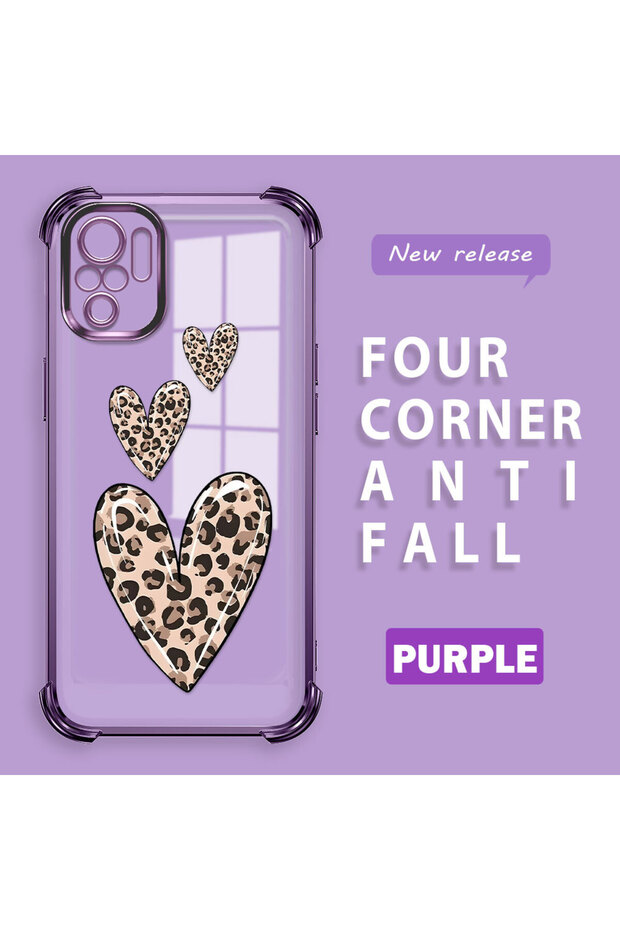 حافظة حماية من السيليكون الشفاف المتوافقة مع هاتف Xiaomi Redmi Note 10، بأنماط الفهد - 3