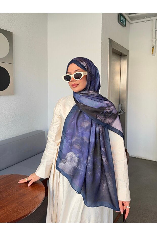 شال قطني ناعم منقوش من سلسلة مارلين ps187