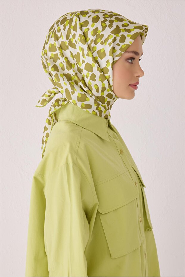 وشاح حرير بنقشة الفهد 4042D (تويل)-31 - 3