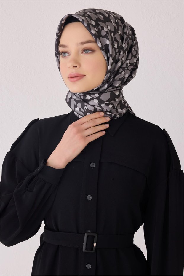 وشاح حرير بنقشة الفهد 4042D (تويل)-35