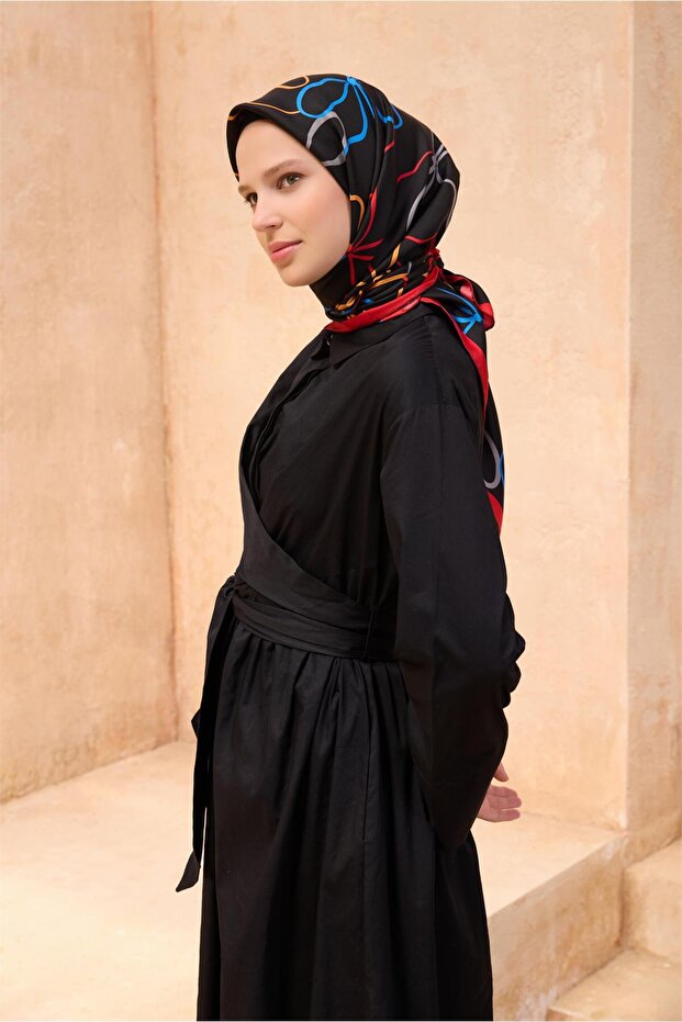 وشاح حريري بنقشة OBJE 4113D TWILL