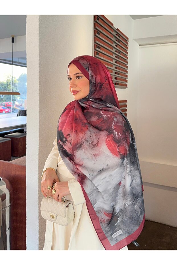 شال قطني ناعم منقوش من سلسلة مارلين ps186