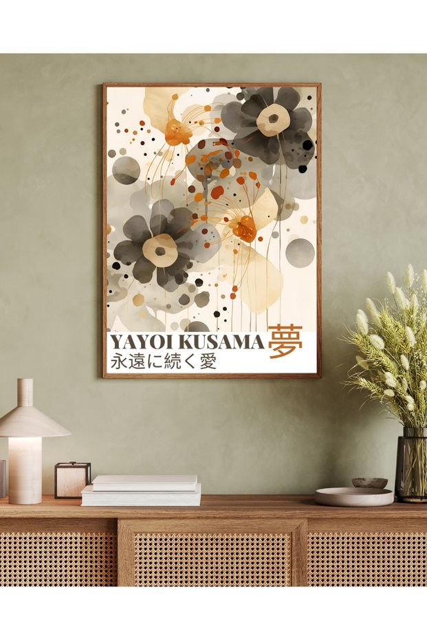 One Piece Living Room Office Decor Painting Yayoi Kusama Vrynt