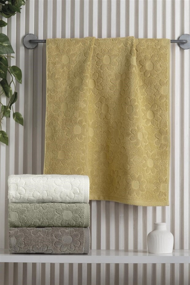 2Nd Kitchen Towel with Gift, 4Th Item in a Box Set, 100% Cotton, 50X90Cm. Luxury Hand and Face Towel Set