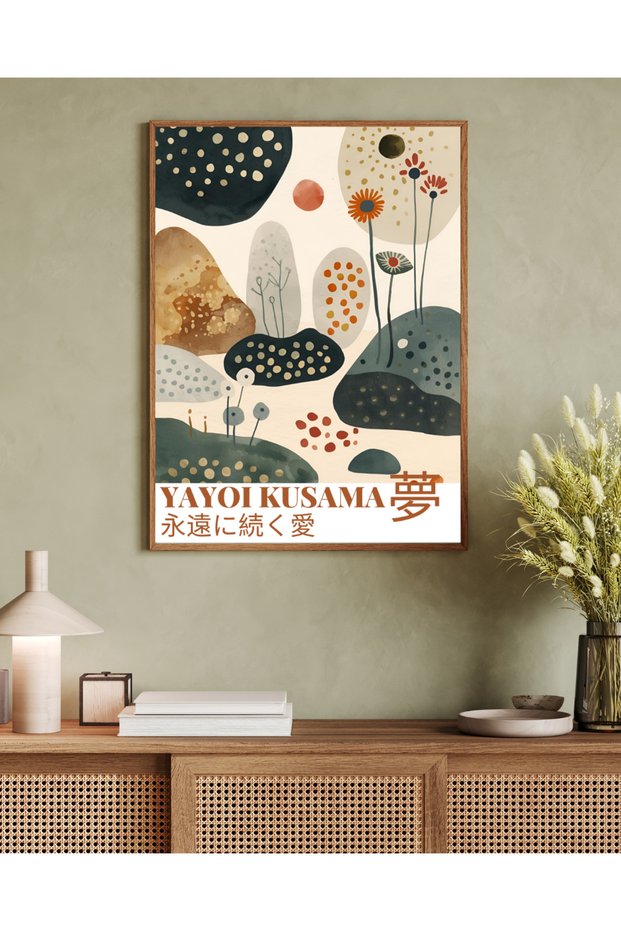 One Piece Living Room Office Decor Painting Yayoi Kusama Vrynt