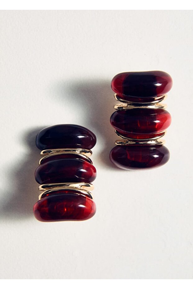 Kabartmalı spiral küpe - 4