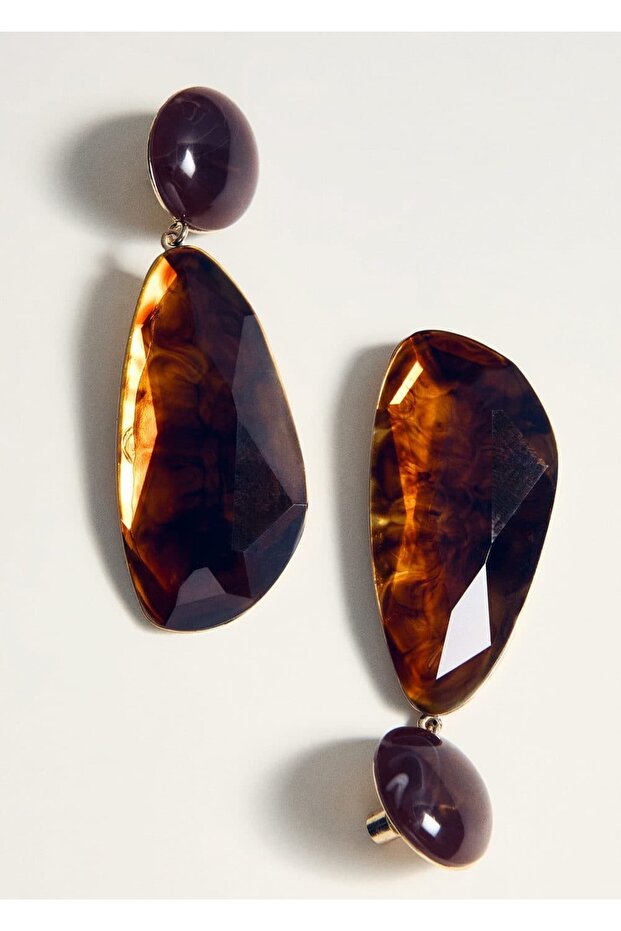 Reçine uçlu küpe - 4