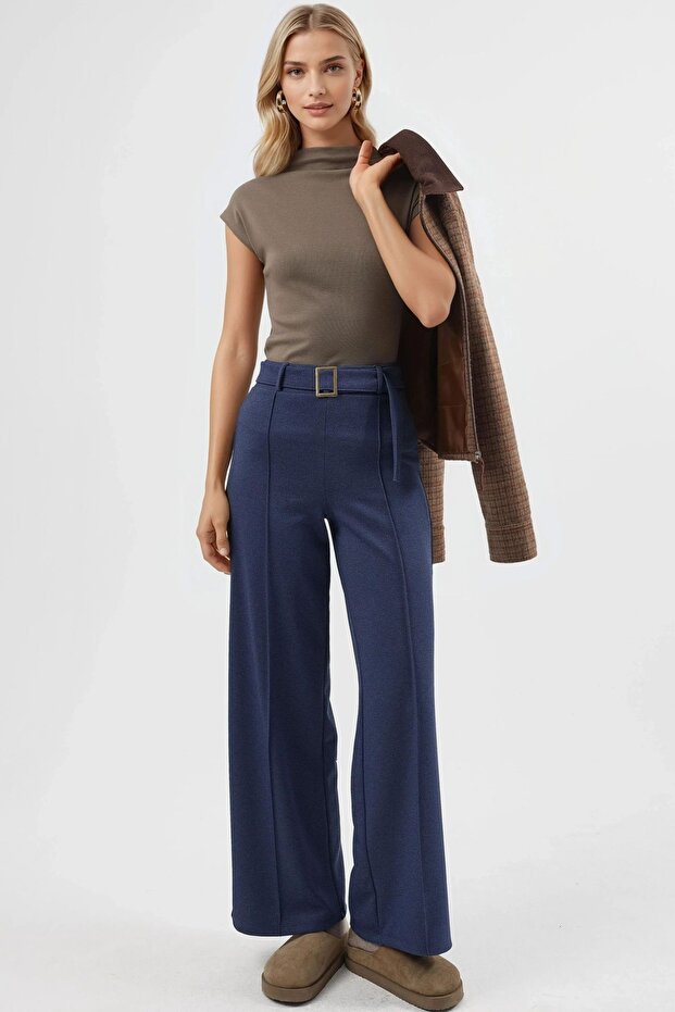 BUSEM Vücuda Oturan Esnek Örme Bluz - 5