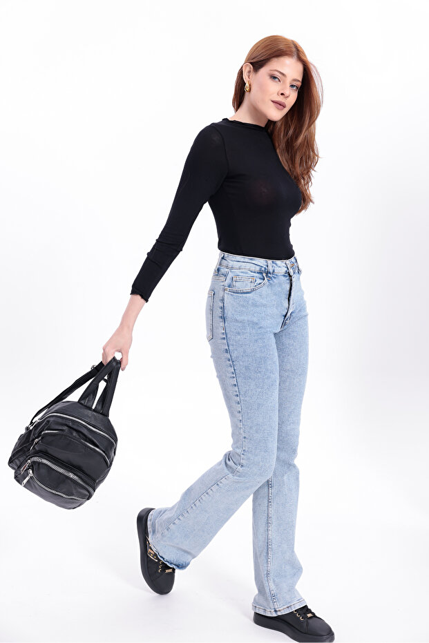 حقيبة ظهر من الجلد المغسول من سويفيا مكونة من 4 أقسام - 5