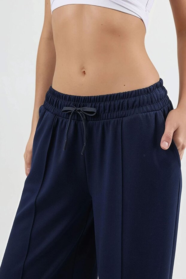 BUSEM Lastik Bel Düz Paça Pantolon - 7