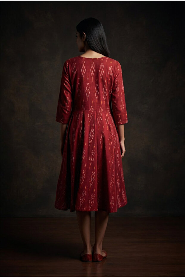 Rochie scurta din Ikat - 2