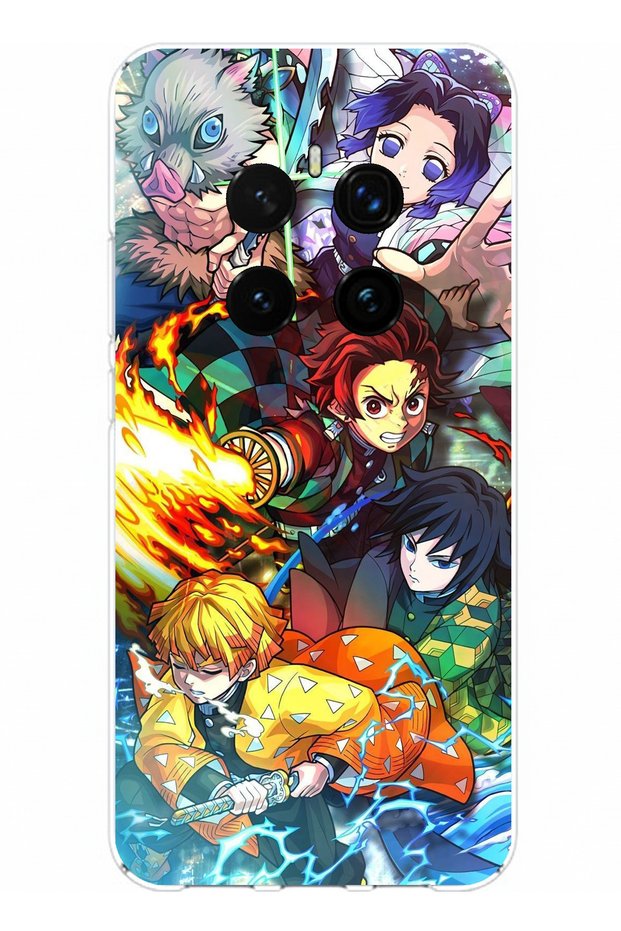 حافظة سيليكون متوافقة مع هاتف Honor Magic 7 PRO من Demon Slayer: Demon Hunters B مطبوع