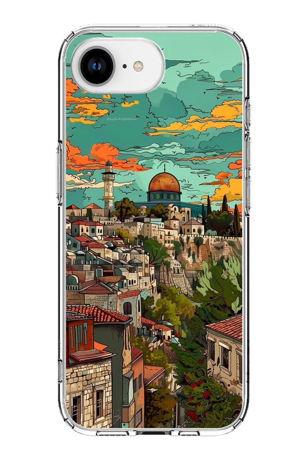 iPhone 16E - 17E Compatible Free Palestine and Kubbetüs Sahra Printed Silicone Case