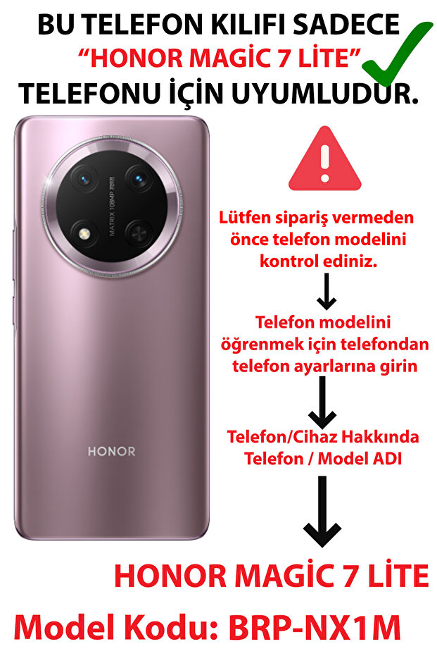 حافظة سيليكون مطبوع متوافقة مع هاتف Honor Magic 7 Lite بنمط فيونكة وردية ناعمة - 2