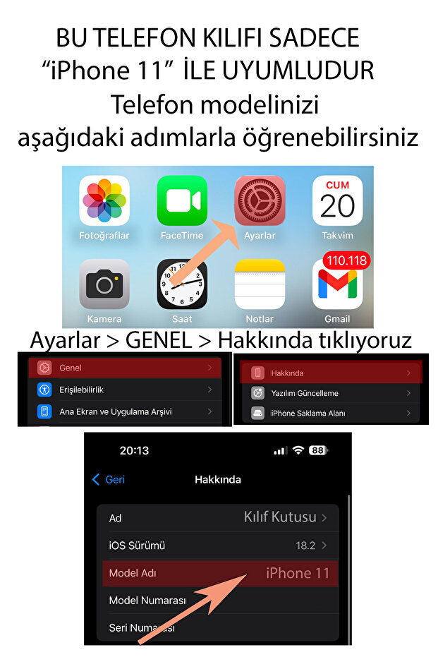 iPhone 11 Compatible Soft Pink Bow Patterned Printed Silicone Case - 2