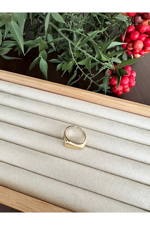 Gold Triangle Ring - 3