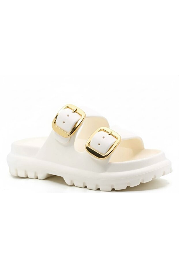 Women's Double Buckle Eva Sole Summer Casual Slippers