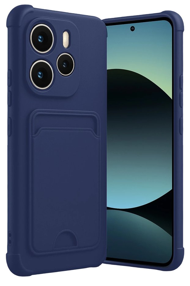 Mtxdpn Xiaomi Redmi Note 14 4g Kelvin Silicone with Business Card (00139) - Navy Blue