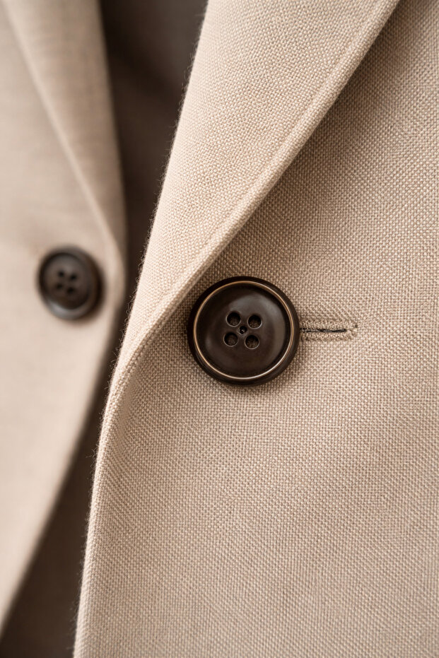 Matte Brown 4 Hole Button Set - 18 mm 28 Sizes 25 Pieces