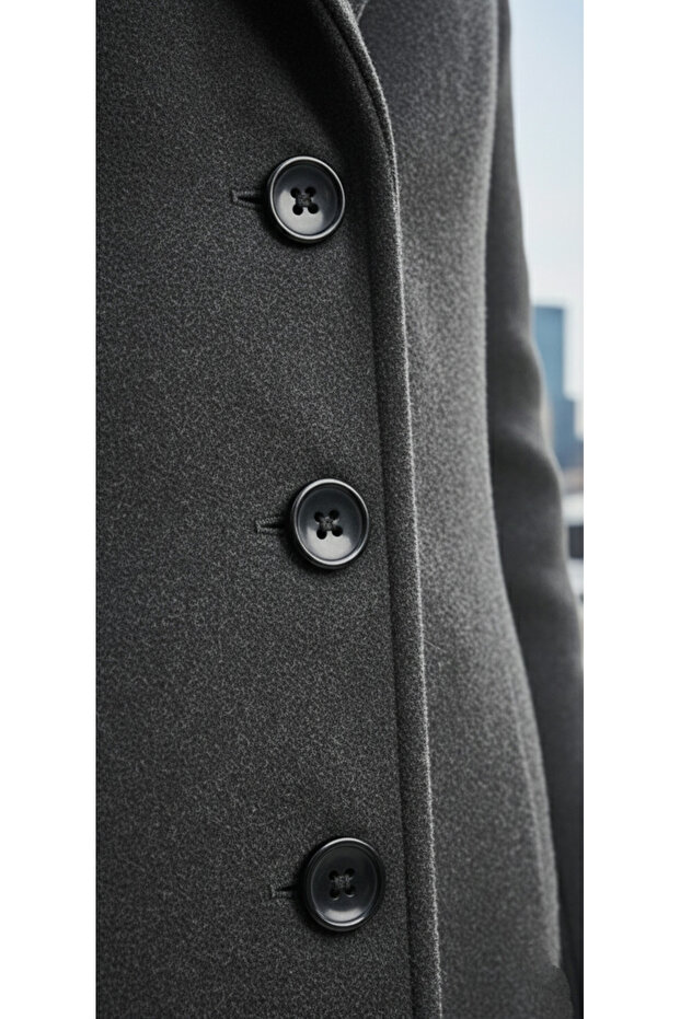 4 Holes Matte Black Classic Coat Button 20 mm 32 Sizes 20 Pieces