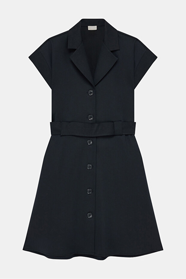 LACİVERT ELBİSE - 1