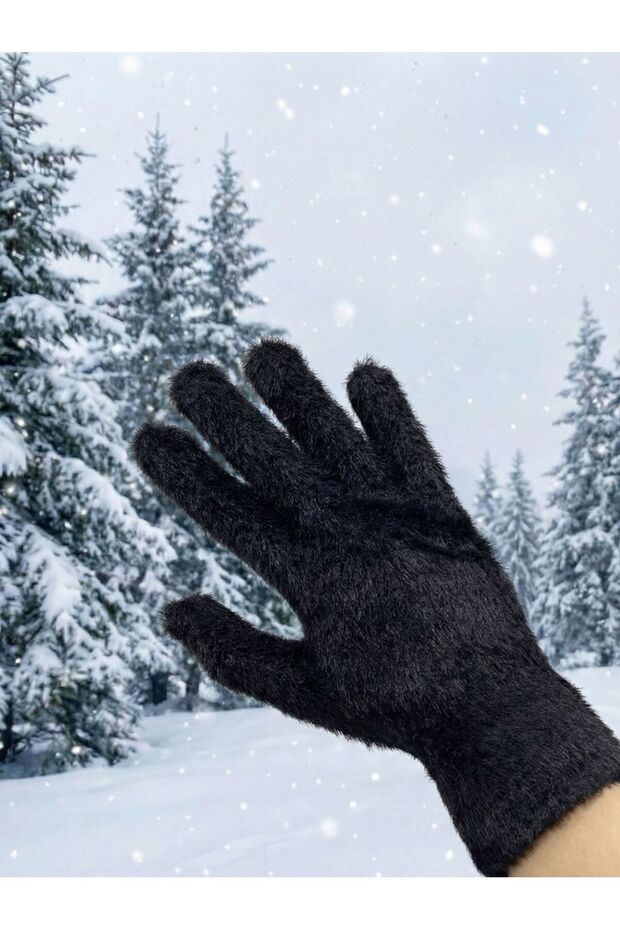 Kadın Peluş Eldiven - 2