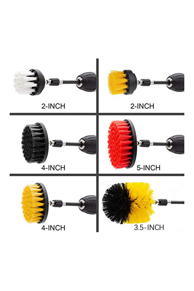 20-Piece Drill Brush Attachments Set - 6