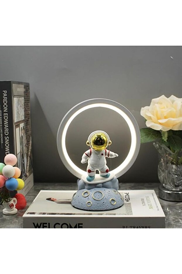 USB Plug LED Decorative Room Lights – Yoga Meditation Astronaut Modern Table Lamps.