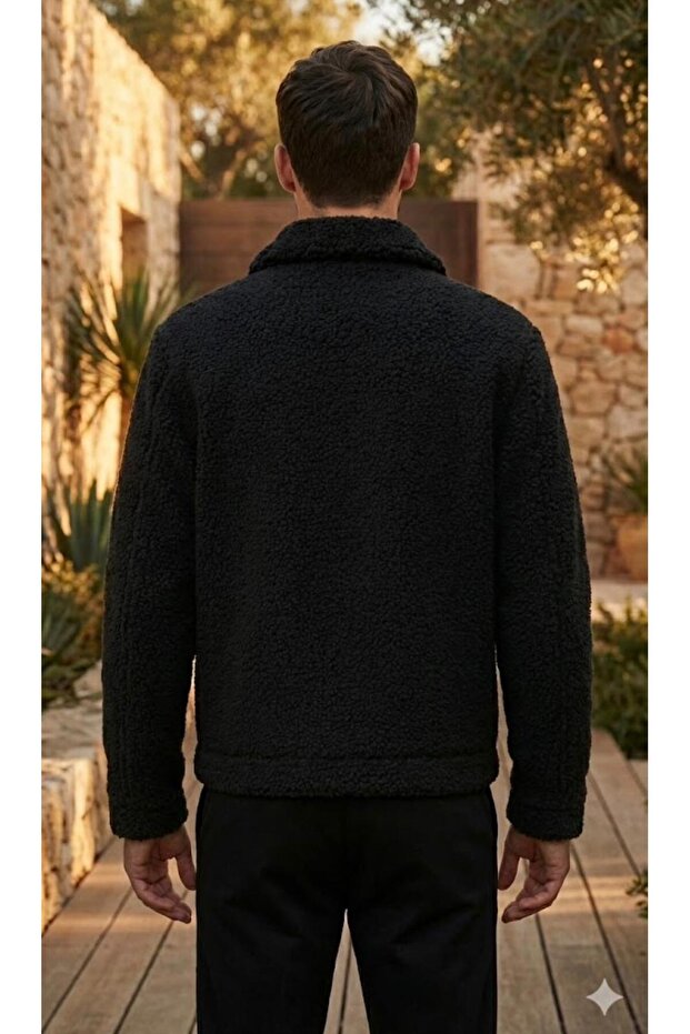 Teddy jacket with zipper - 4