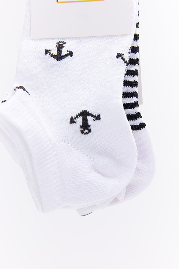 جوارب منقوشة للأولاد مكونة من قطعتين - 2