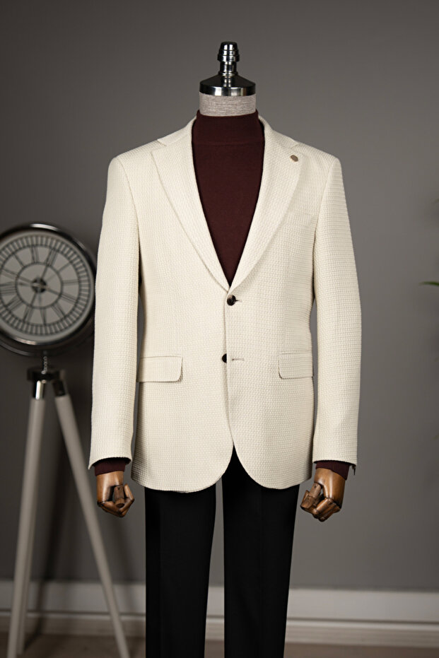 Tailor Ayhan Slim Fit Mono Collar Jacket