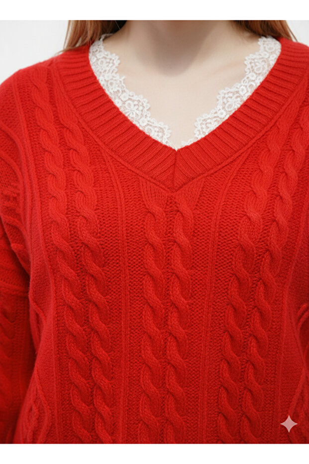 Kırmızı Kalın Yılbaşı Kazağı - 4