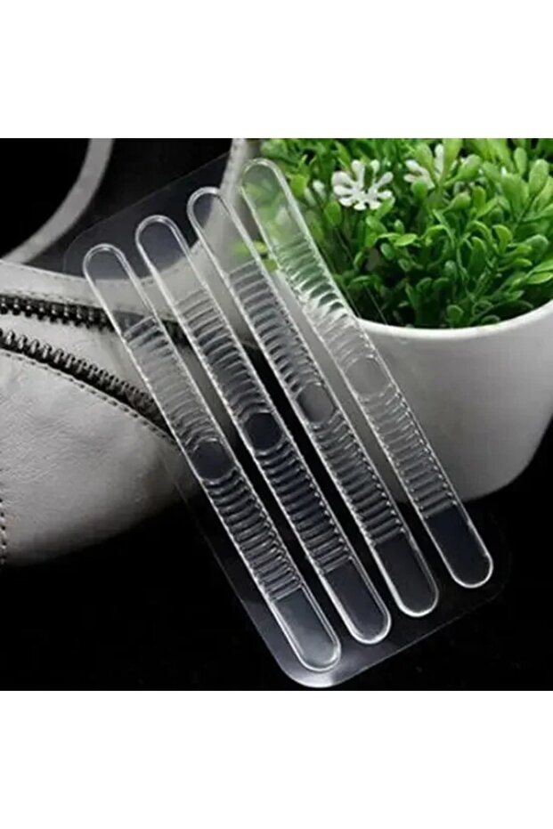 4 Pack Silicone Heel Pads 4 Pack Brand New Foot Protector Shoe Heel Silicone Insoles Insole Cushi...