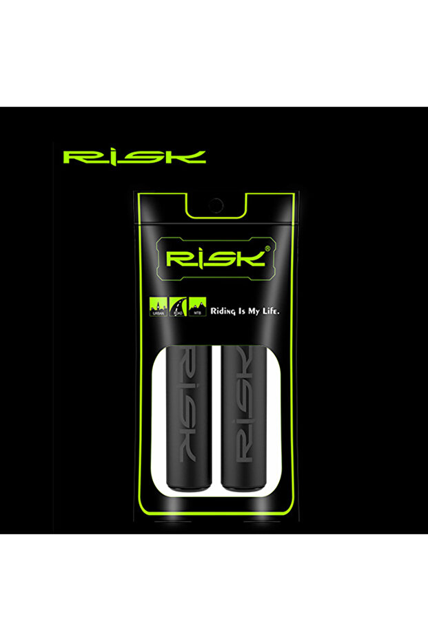 black Risk 1pair Nonslip Handlebar Grips MTB Road BMX Bicycle Soft Comfortable Shock Absorbing Spong