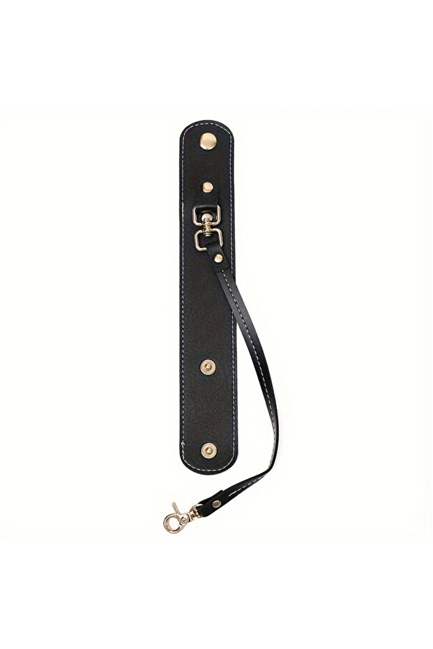 black 1PC New Travel Hat Clip Leather Keychain Simple Baseball Hat Clip Summer Hat Strap Towel Glove