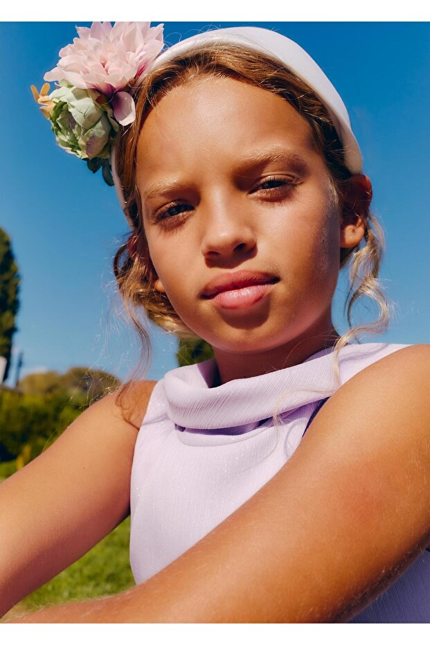 Mayoral Abel Lula Girl's Floral Crown Halo White