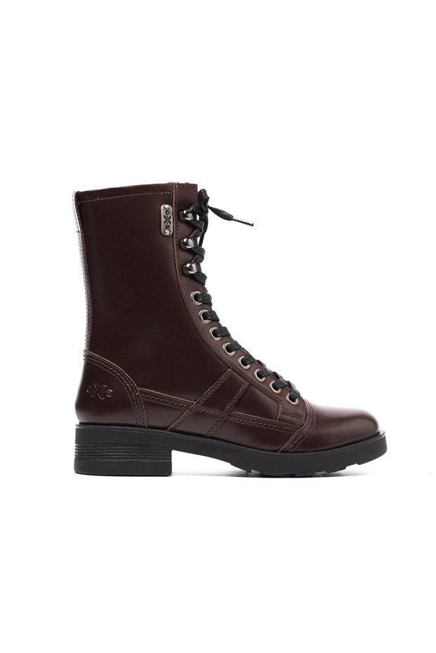 Women's / Girls' Boots Oxw002102 Frank 0021 Mid W Leather Dk.Burgundy