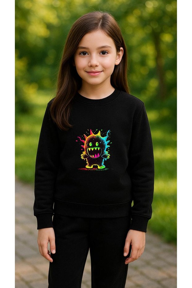 Team Sweatshirt Colorful Figure Ba Printed Iz Boys Crew Neck3 4-5-6-7-8-9-10-11-12Years
