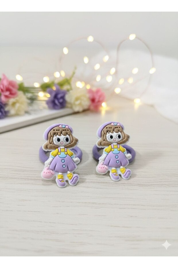 Set of 2 Sevimi Girl Character Model Girl's Rubber Buckle Set